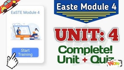 Module 4 |Unit 4|EASTE Training module 4 unit 4| QAED APP Module 4 unit 4