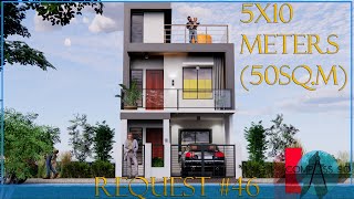 5x10 METERS (50SQ.M) TWO STOREY W/ ROOFDECK (REQUEST #46)