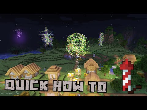 Video: How To Make Fireworks In Minecraft