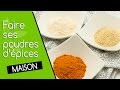 Epices en poudre faits maison  qualit crue 