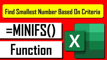 How to Use MINIFS Function in Excel