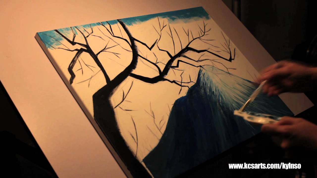 Cherry Blossom Mt (Speed painting video)