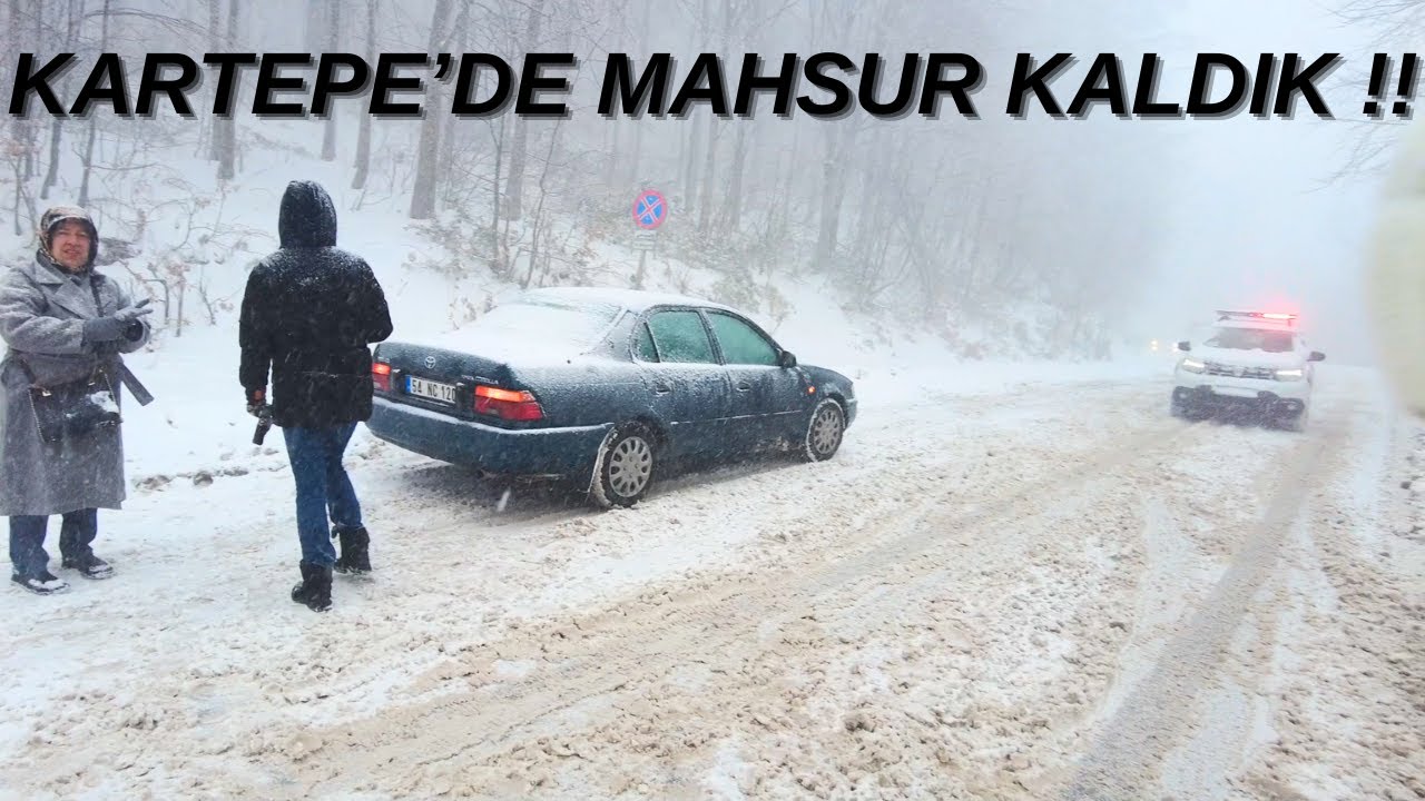 Мы застряли на вершине Картапе из-за сильного снегопада.