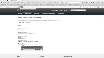 Asponte Speech-to-Text WCM Widget Demo (Portal & Bluemix Integration) - Asponte Technology, Inc.