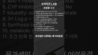 이 조건에 맞는 화합물 찾을 수 있는 사람? | HITS | Design