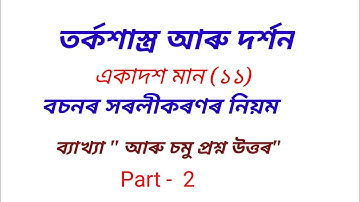 class xi logic 3rd chapter questions with explain @jyoticlassroom2461