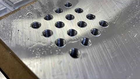 Thread milling made by the cnc machine COMAGRAV NOTUS PLUS , using Vectric software.