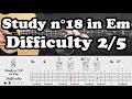 Study 18 in Em for acoustic guitar - Guillaume Simon