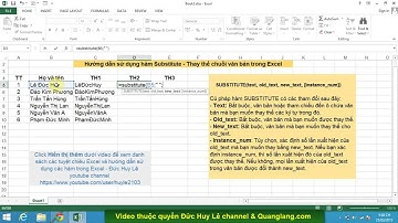 Cách dùng hàm SUBSTITUTE trong Excel