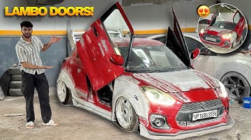 Finally Lambo Doors Taiwan Kit Installed In Swift 😱❤️ Harshit Vlogs