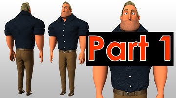 Creation texture and hair for cartoon characters in Maya 1/50