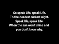 Speak life  toby mac