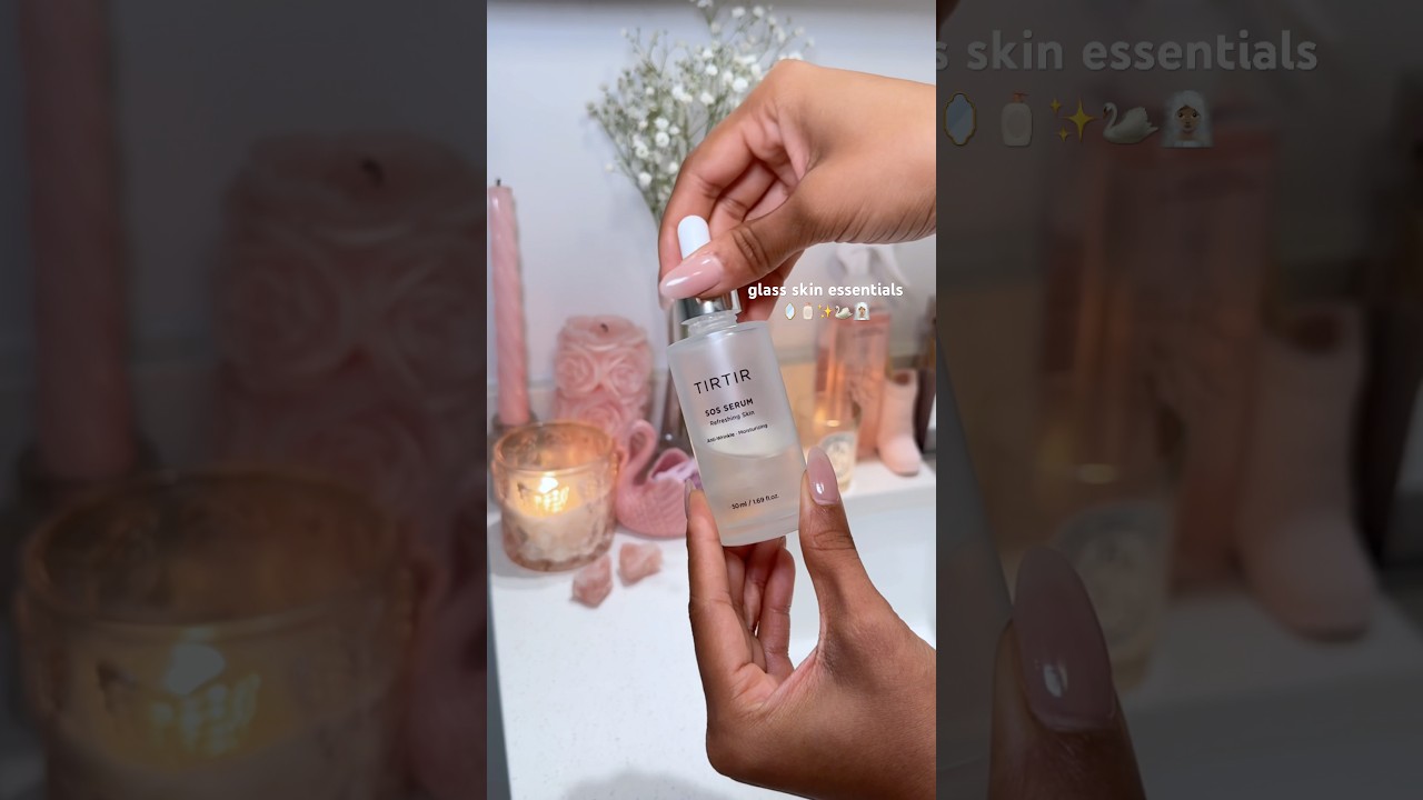 ASMR Glass Skin Care Essentials 🪞🧴✨🦢🧖🏽‍♀️