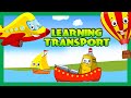 Transport Lessons - Air & Water Transport | Modes Of Transportation - Learning Videos For Children