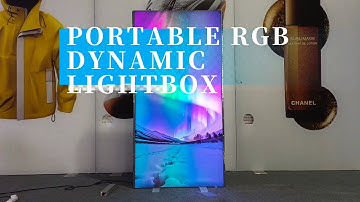 PORTABLE RGB STAND DYNAMIC LIGHTBOX--SANNAN