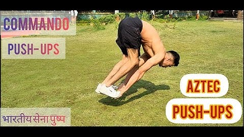 Aztec Push Ups Tutorial - Commando Push Ups in 4 Steps ( Hindi)  #pushups #fitness
