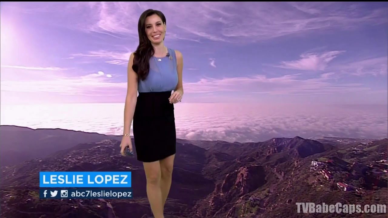 Leslie Lopez ABC7 Eyewitness News Los Angeles weather segments on February ...