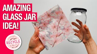 Great Recycling with Jar and Paper Napkin! ♻