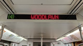 IRT Subway: R142 (4) Express Train Ride from Bowling Green to WoodlawnJerome Avenue