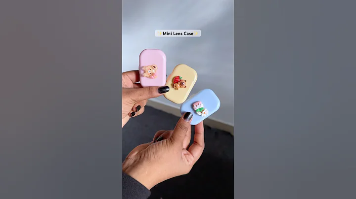 Cutest Mini Eye Lens Case With Mirror 🎀🌷✨#lenscase #case #lens #kawaii #lensholder #eyes