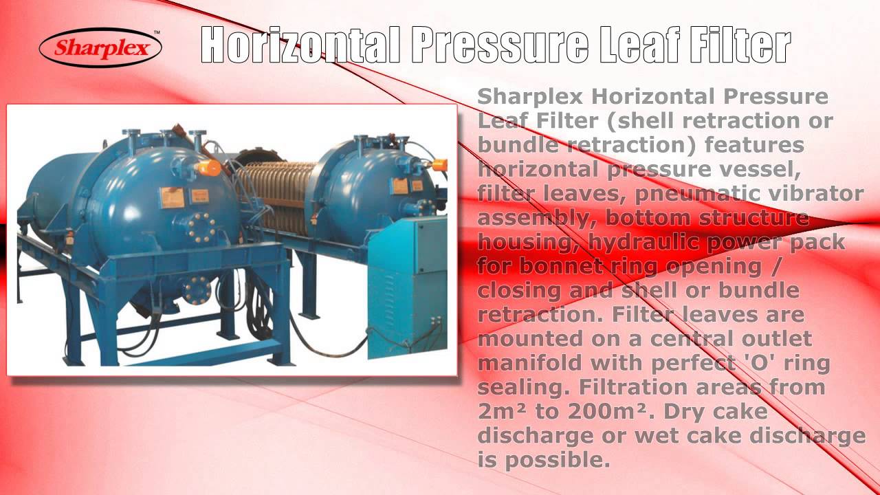 Horizontal Pressure Leaf Filter