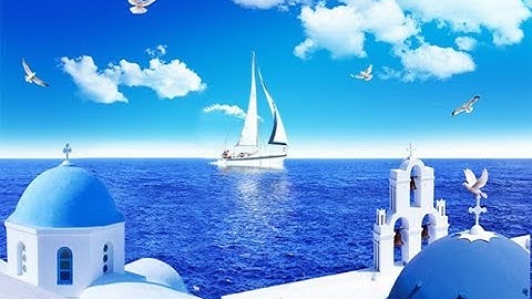 Những Mẫu Tranh 3D Cảnh Biển Địa Trung Hải Tuyệt Đẹp P1