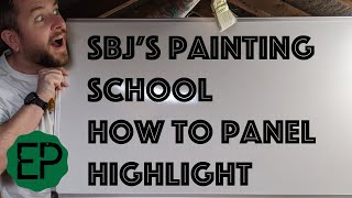 SBJs Painting School - Episode Three - How To Panel Highlight With an Airbrush for Beginners