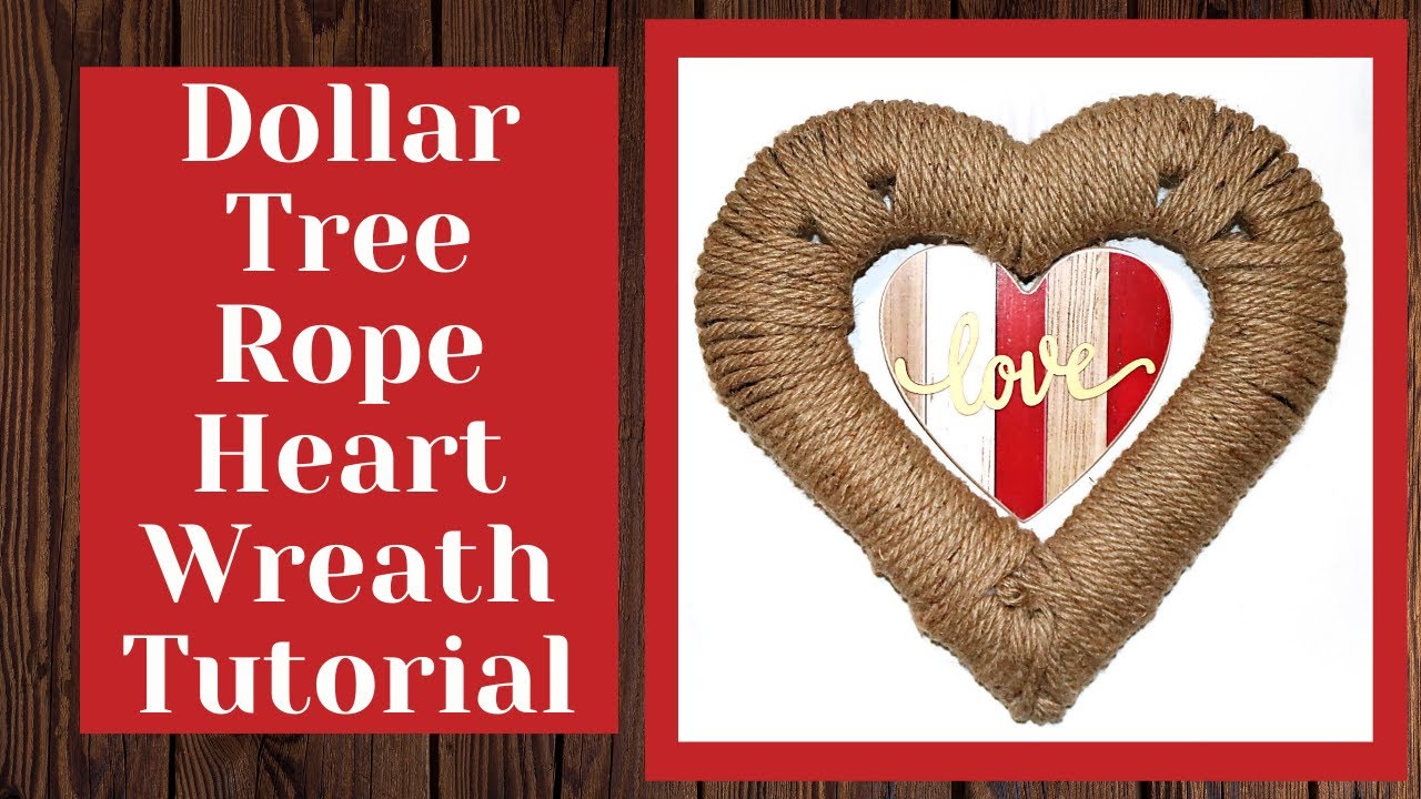 How to Make a Valentine's Heart Wreath (using Nautical Rope) - Southern  Crush at Home