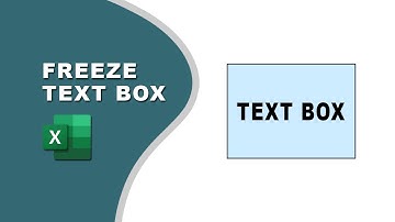 How to freeze textbox in Excel | Stop text boxes from moving in Excel