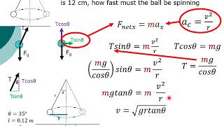 Solving Circular Motion Problems 6 - With Diaganols