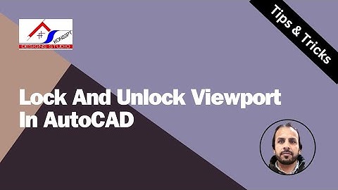 lock and unlock viewport | How To Lock Layout In Autocad | KDS
