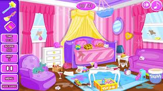 Play princess room cleaning game level 1 2 3 screenshot 2