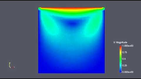 Lid-driven cavity flow_OpenFoam