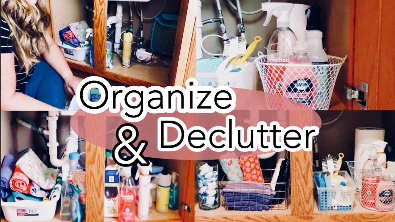 DEEP CLEAN AND ORGANIZE KITCHEN SINK CABINET | CLEAN WITH ME 🧼 - YouTube