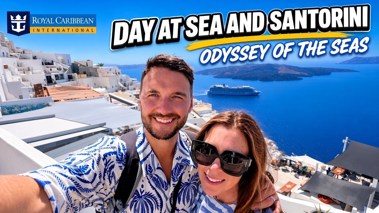ODYSSEY OF THE SEAS + SANTORINI 🇬🇷 | 2 Days of Cruise Fun, Shows & Crowds BEAT! | Day 2 and 3