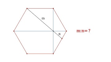 Important Geometry for CAT | Ratio in a Regular Hexagon Diagonal Intersection | Coordinate Method