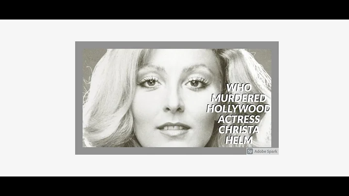 Who Murdered Actress and Hollywood Party Girl CHRI...