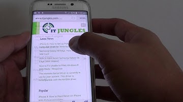 Samsung Galaxy S6 Edge: How to Delete Website Data in Internet Browser