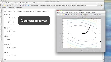 Gradient Descent Algorithm Demonstration - MATLAB Implementation