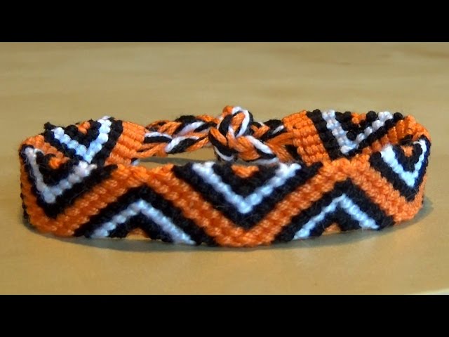 Buy Friendship Bracelet Chevron, Wide Woven Bracelet,knotted Friendship  Bracelet,friendship Bracelet,chevron Bracelet,orange and Blue Bracelet  Online in India - Etsy