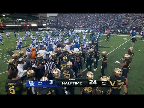 Vanderbilt & Kentucky have to be separated headed into halftime 👀 | ESPN College Football
