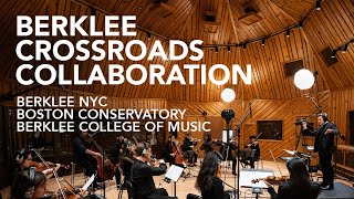 Behind the Scenes: Berklee Crossroads Collaboration
Boston Conservatory, Berklees Screen Scoring department, and Power Station at Berklee NYC join forces in this powerful collaboration of composition, performance and technology. Students from Berklee Colleges Screen Scoring department composed 90 second cues to be played by students from Boston Conservatorys Instrumental Studies division, recorded at Power Station at Berklee NYCs iconic Studio A.
Captured in cinematic VR360, each piece can be seen and heard with 360 degrees of rotation; immersing the viewer inside the recording session. Stay tuned here on @BerkleeNYC for the immersive 360 degree videos!
Video produced by Stephen Webber
Edited by Mike Moore
Director of Photography: Simon Yu
Camera Operators:
Mike Moore, Simon Yu, Ryan Nava
Additional production: Glenn Forsythe Behind the Scenes: Berklee Crossroads Collaboration