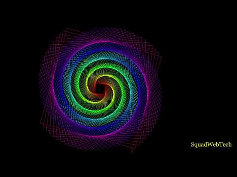 Spiral Rainbow  | python pycharm turtle design | programming beautiful design| squad web tech