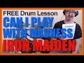 ★ Can I Play With Madness (Iron Maiden) ★ FREE Video Drum Lesson | How To Play SONG (Nicko McBrain)