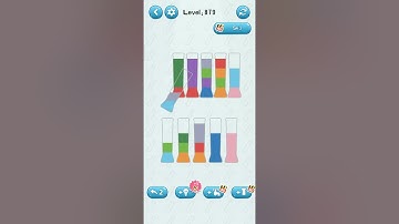 water sort puzzle game level 879 Numpuz android ios games funny gaming all level mobile game