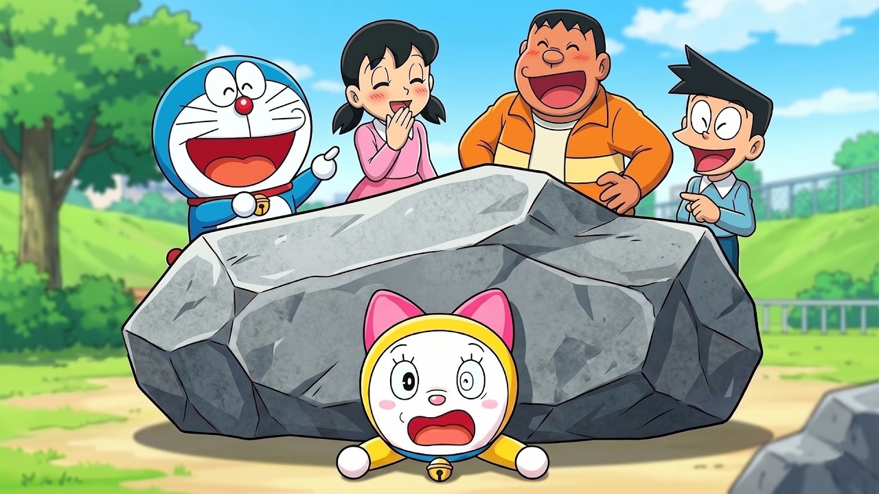SHOCK] Dorami Trapped Under A Giant Rock!? Doraemon's Craziest