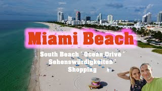 Miami Beach Florida Strände Shopping Ocean Drive Sehenswürdigkeiten Restaurants Drohne Strand
