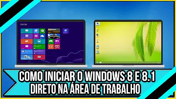 Como entrar direto na área de trabalho do Windows 8?