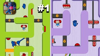 Mommy Maze: Stretch Long Legs  - Hyper Hybrid Casual - Gameplay Walkthrough (iOS & Android) screenshot 1