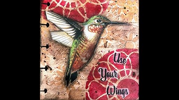Mixed Media Art Journal Tutorial- ICAD 2019- Vintage Background Beginner